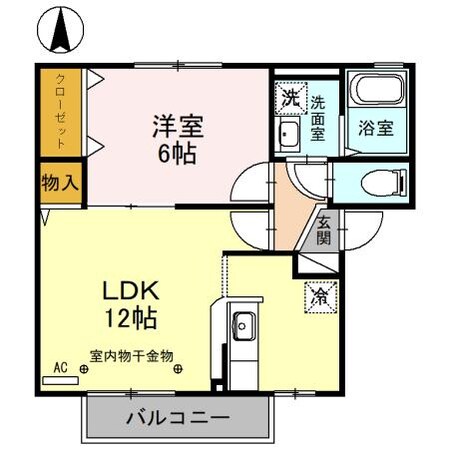 ベリーコートの物件間取画像